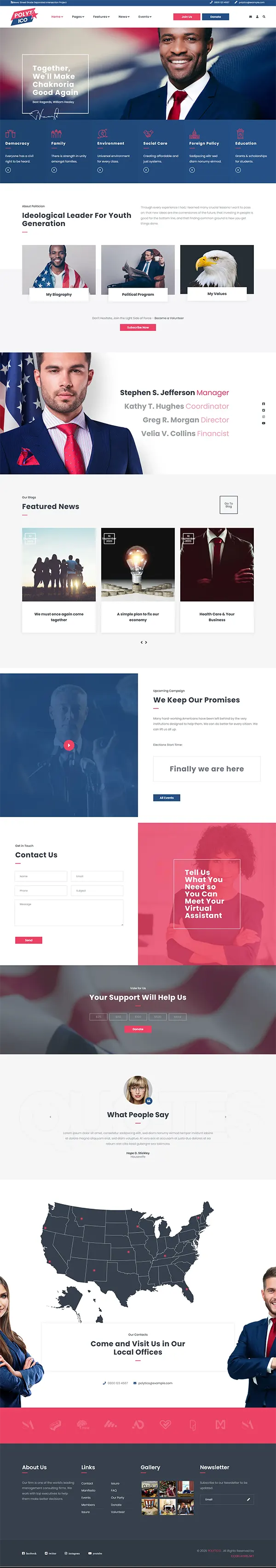 Polytico - Joomla 6 Political And NGO Template | Politician